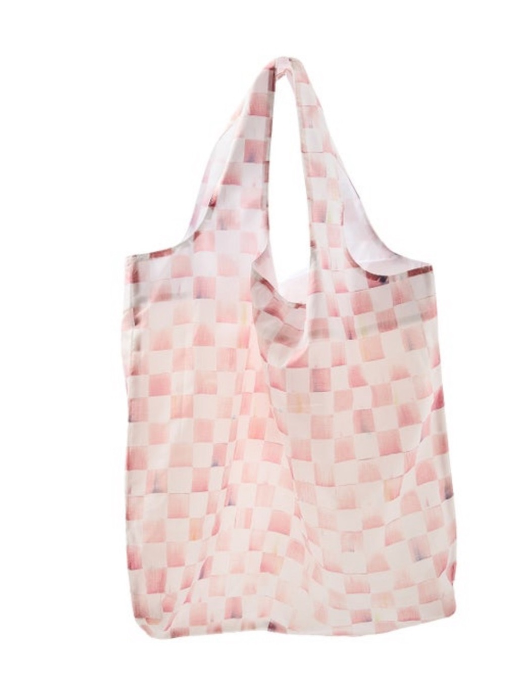 MacKenzie-Childs Rosy Check To Go Tote - Pink and White NWT